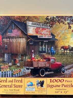 Sunsout Seed and Feed General Store 1000 Piece Puzzle Complete